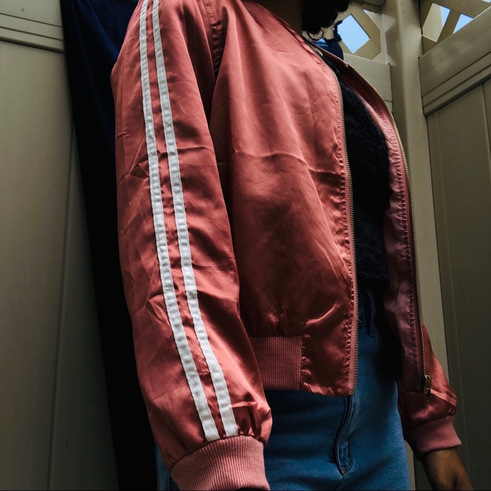 Fashion Nova satin bomber jacket